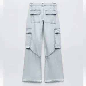 ZARA MID-RISE TRF CARGO JEANS Y2K 38サイズ Zara | Jeans | Zara Mid Rise Trf Cargo Jeans | Poshmark